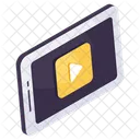 Video Movil Video En Linea Transmision De Video Icono