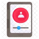 Video Movil Video En Linea Transmision De Video Icono