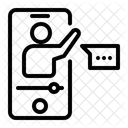 Video Movil Tutor Telefono Inteligente Icono