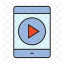 Video Movil Telefono Inteligente Reproducir Icono