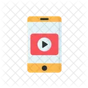 Video Movil Video En Linea Reproduccion De Video Icono