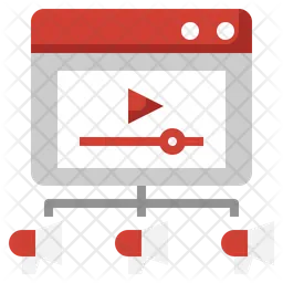 Video Network  Icon