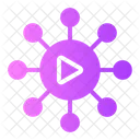 Videonetzwerk  Symbol