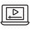 Vídeo no laptop  Icon