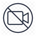 Video Camera Prohibited Icon