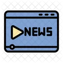 Noticias En Video Video Medios De Comunicacion Icono