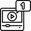 Notificación de vídeo  Icono