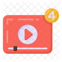 Content Notification Video Notification Video Notify Icon