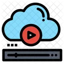 Vídeo en la nube  Icono