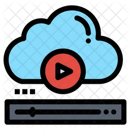 Vídeo en la nube  Icono