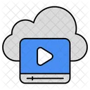 Vídeo en la nube  Icono