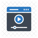 Video Player Pagina Da Web Ícone