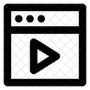 Site Player De Video Na Web Reproduzir Ícone