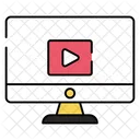 Tutorial Em Video Video On Line Video Na Internet Ícone