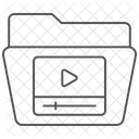 Video Ordner Thinline Symbol Symbol