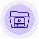 Video Ordner Datei Symbol