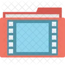 Multimediadatei Filmdatei Videoordner Symbol