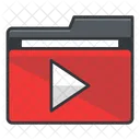 Video Ordner Sammlung Symbol