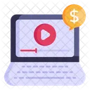 Video Pago Contenido Pago Publicidad Paga Icono