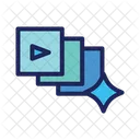 Generated Animation Technology Icon