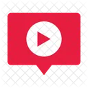 Video playback bubble  Icon