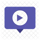 Video playback bubble  Icon