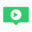 Video playback bubble  Icon