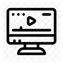 Video Player Play Video Monitor Icon