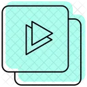 Video Player Color Shadow Thinline Icon Icon