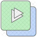 Video Player Lineal Color Icon Icon