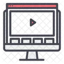 Computer Website Video Icon
