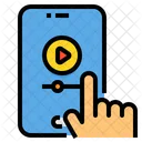 Video Player Smartphone Lesson Icon