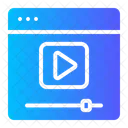 Video Player Play Button Web Page Icon