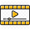 Video Player Film Flowchart Icon