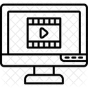 Video Player Monitor Video Icon