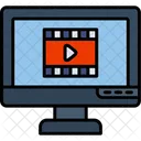 Video Player Monitor Video Icon