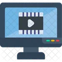 Video Player Monitor Video Icon