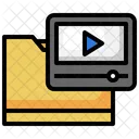 Videoplayer-Ordner  Symbol