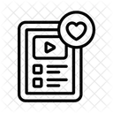 Video Playlist Playlist Library Icon