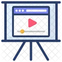 Video Presentation Video Series Multimedia Icon