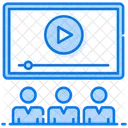 Video Presentation Video Lecture Business Training Icon