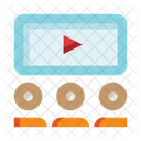 Video Presentation Video Room Viewing Icon