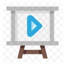 Video Presentation Board Presentation Icon