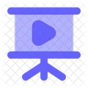 Video Presentation Presentation Board Board Icon