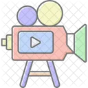 Video Production Lineal Color Icon Icon