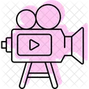 Video Production Color Shadow Thinline Icon Icon