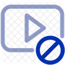 Video Prohibited Ban Blocked Icon
