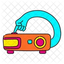 Vibrant Projector Illustration Video Projector Multimedia Projector アイコン