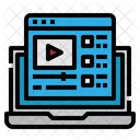 Video Reproductor Computadora Portatil Icono