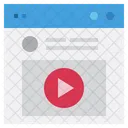 Publicidad en vídeo  Icono
